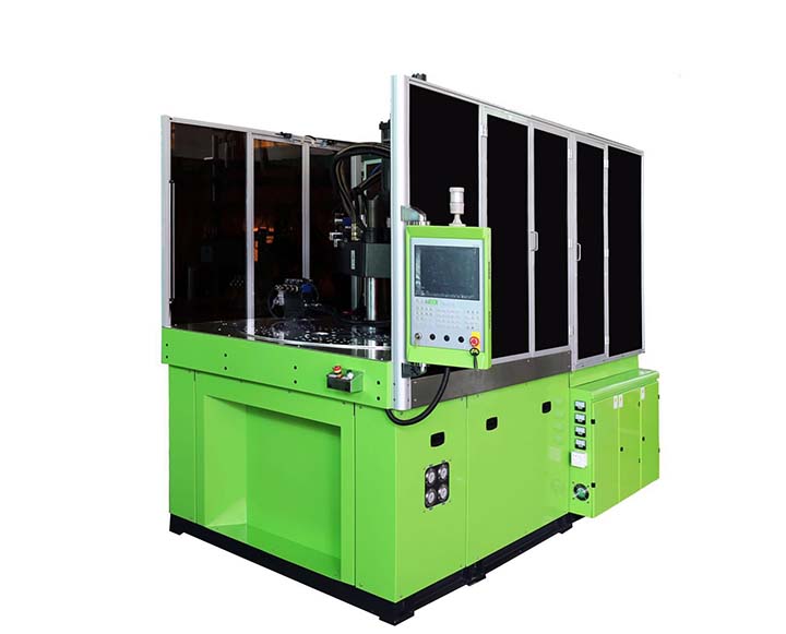 新能源汽车锂电池盖板转盘注塑机55T-160T、三站转盘注塑机、超低工作台转盘机